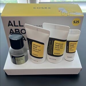 New Cosrx All About Snail Kit 4 Step For Dry Skin & Dark Spot - Travel or Sample